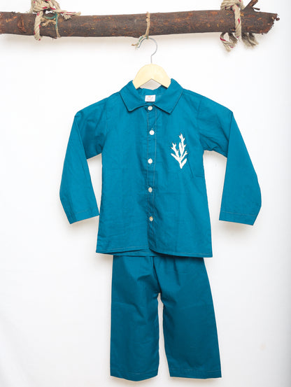 Unisex Sky Moss Cord set