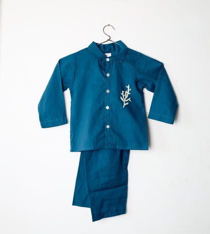 Unisex Sky Moss Cord set