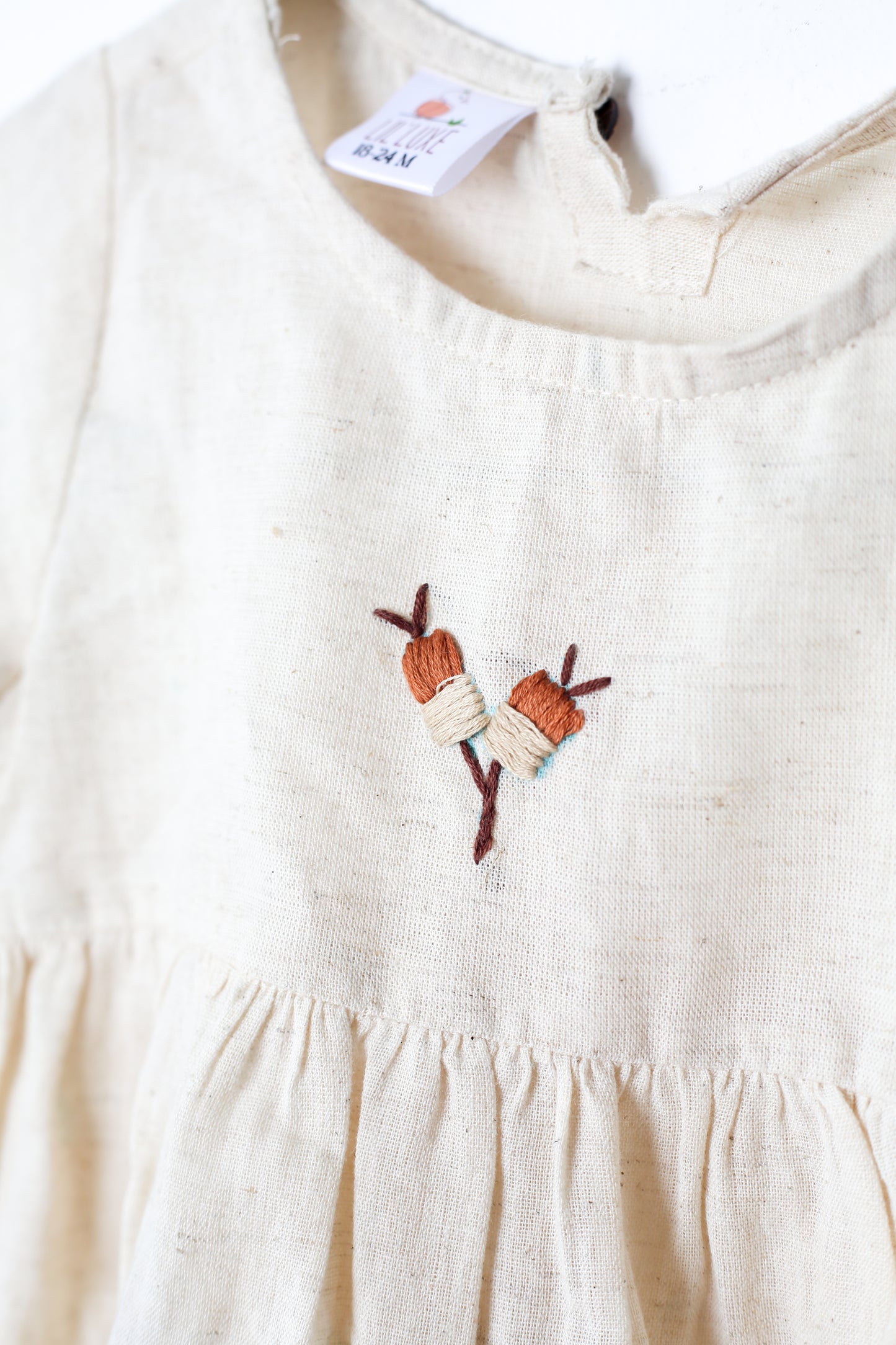 Girls Ivory Bloom Frock